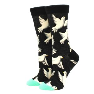 White pigeon Socks