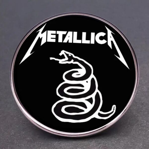 Metallica Snake Logo Enamel Pin