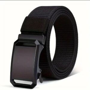 Casual Black Canvas Belt