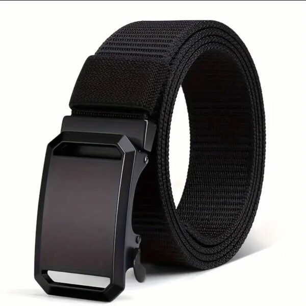 Casual Black Canvas Belt