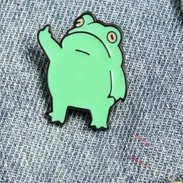 The Sassy Frog Enamel Pin