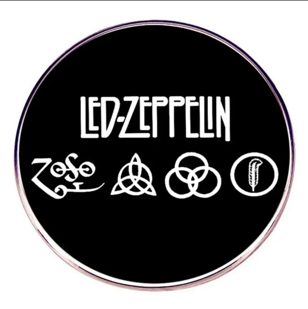 Led Zeppelin Symbols Enamel Pin