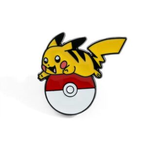 Pikachu on Poke Ball Enamel Pin