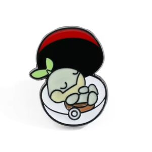 Sleeping Turtwig in Poke Ball Enamel Pin