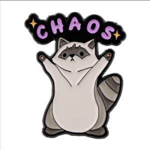 CHAOS Raccoon Enamel Pin