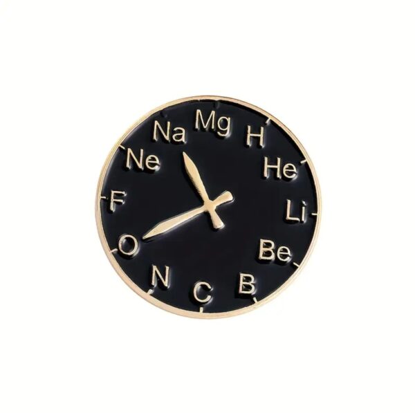 It's Always Science O'Clock with This Chemistry Clock Pin!