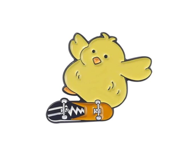 Skater Duck Enamel Pin
