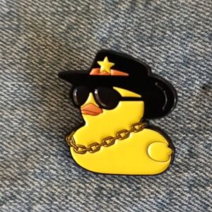 Bling Duck Enamel Pin