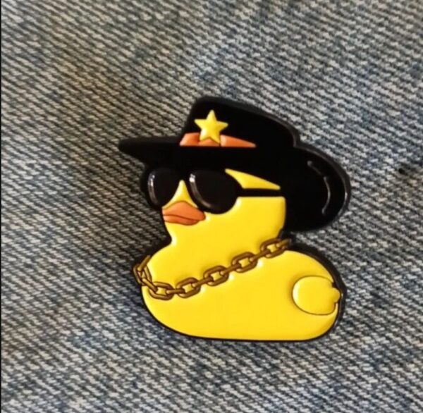 Bling Duck Enamel Pin