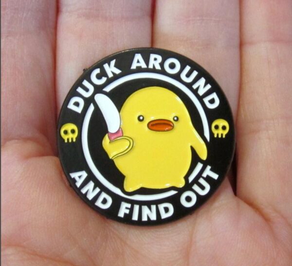 Duck Around and Find Out Enamel Pin