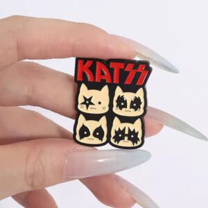 Rock & Roll All Nite… and Kitty Every Day! Enamel Pin