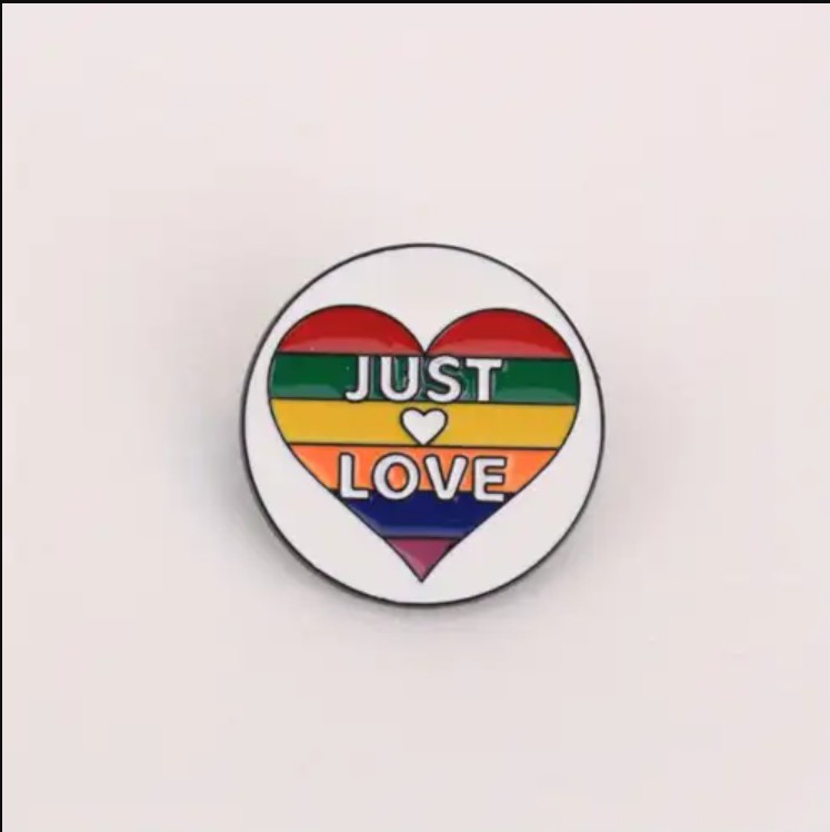 Just Love Enamel Pin
