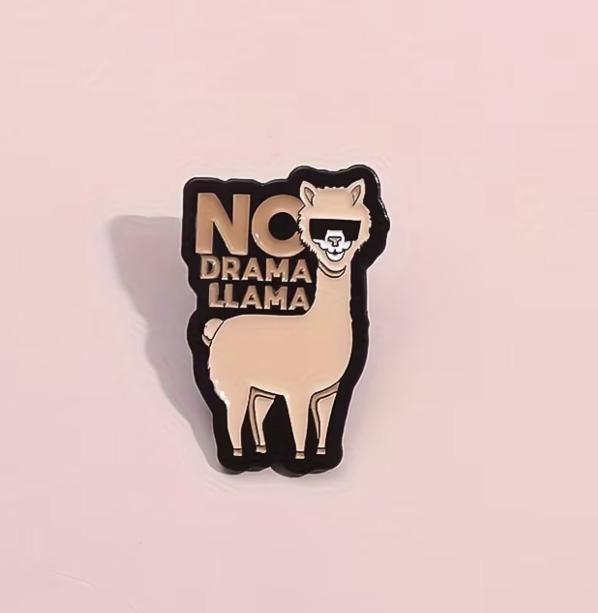 No Drama Llama Statement Enamel Pin