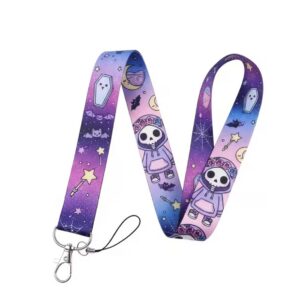 Kawaii Skull Galaxy Lanyard