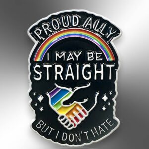 Proud Ally Rainbow Support Enamel Pin