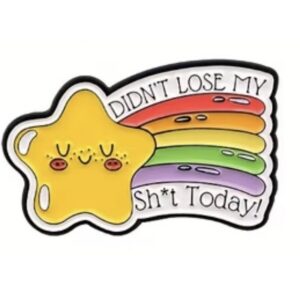 Didn't Lose My Sh*t Today Rainbow Star Enamel Pin