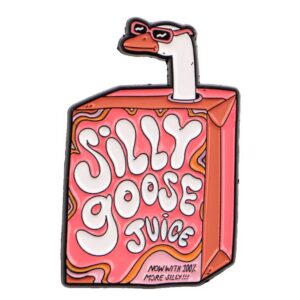 Silly Goose Juice Enamel Pin