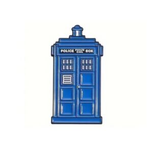 Time Traveler Police Box Enamel Pin